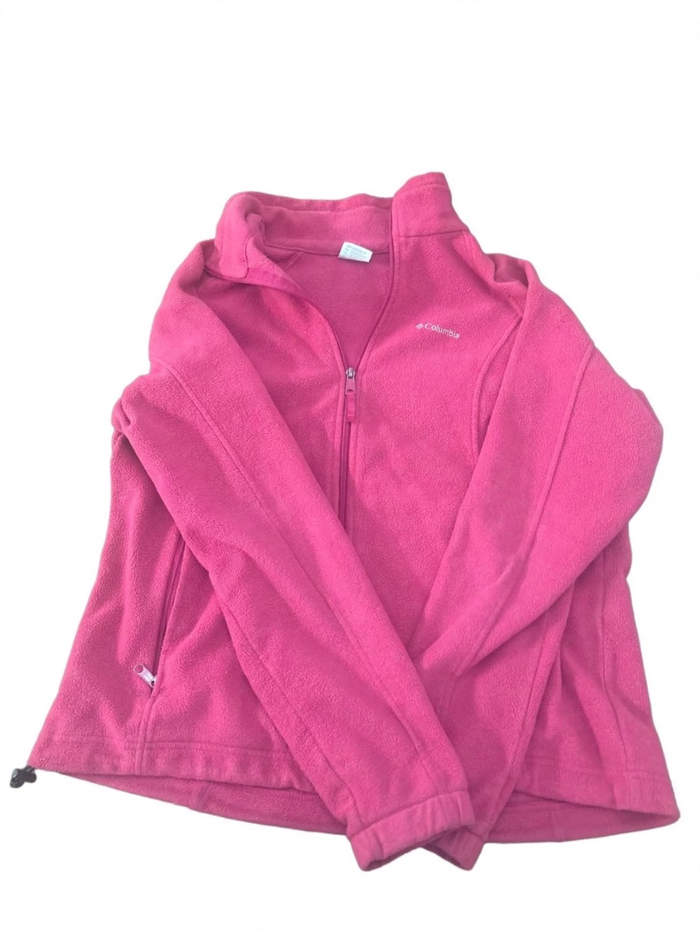 Columbia Kids Pink Full-Zip Puffer Fleece Jacket